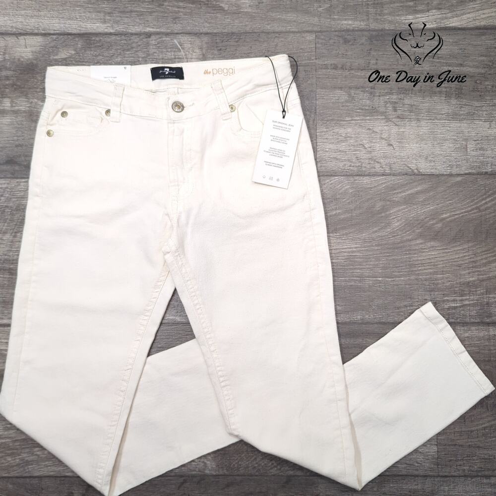 7 For All Mankind Girls The Peggi Straight Tapered Jeans Size 12